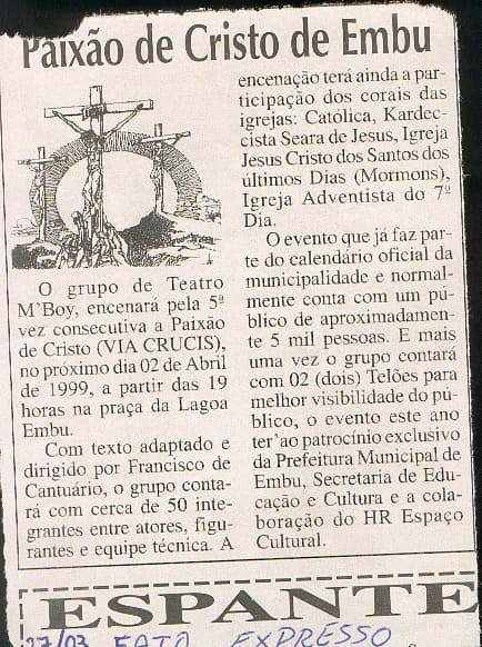 Registro histórico do HR Espaço Cultural