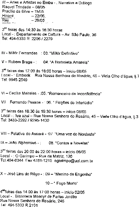 Registro histórico do HR Espaço Cultural